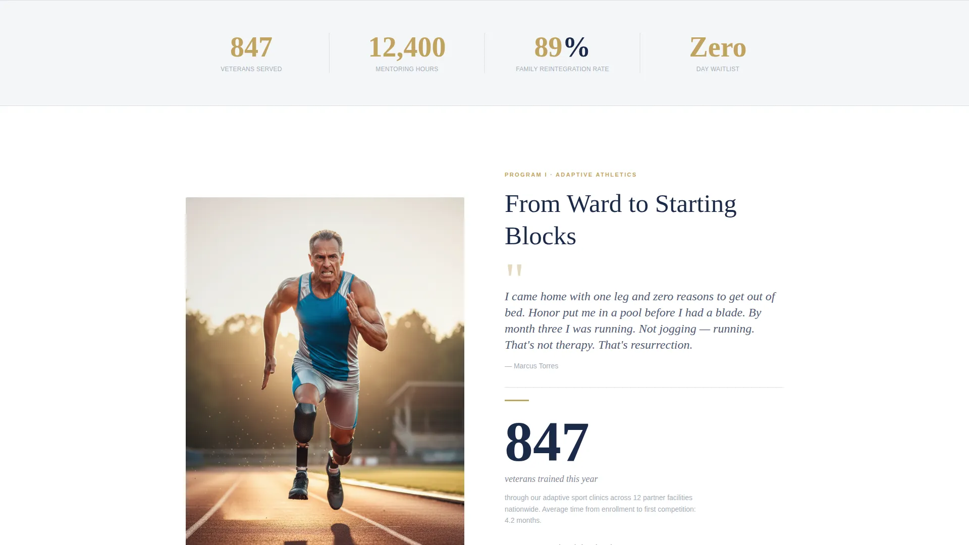 Veteran & Military Support Professional Website Template