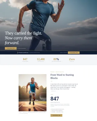 Veteran & Military Support Professional Website Template