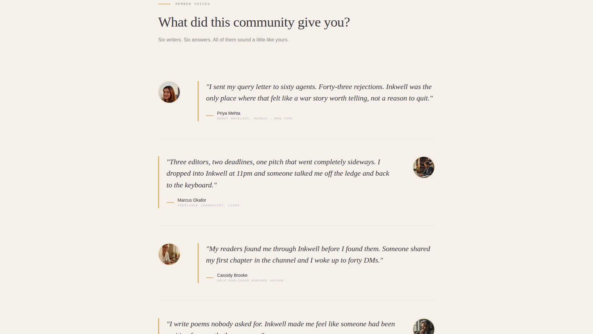 Writers & Authors Community Blog Website Template