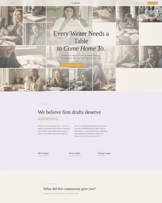 Writers & Authors Community Blog Website Template