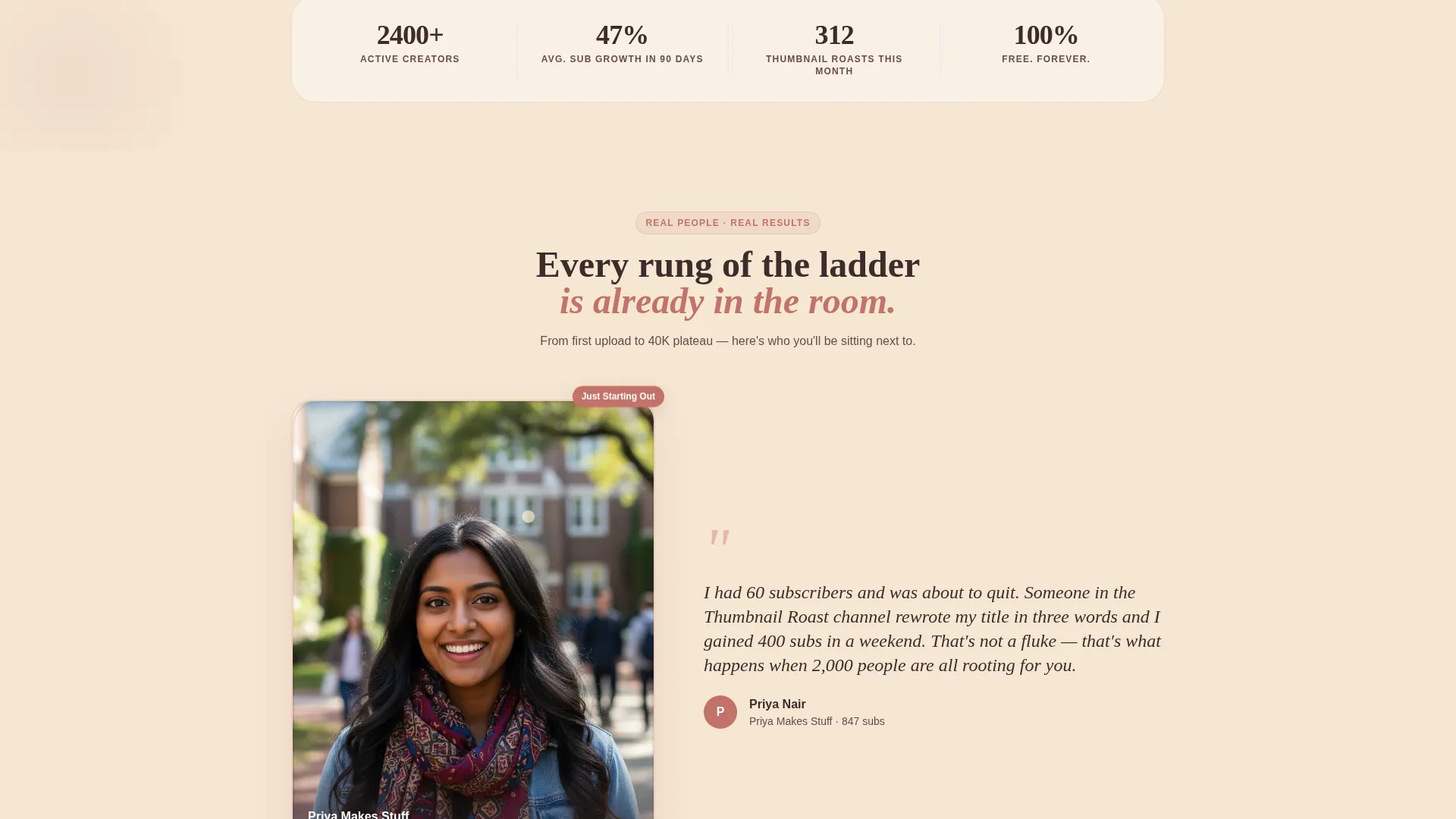 YouTubers Community Professional Website Template