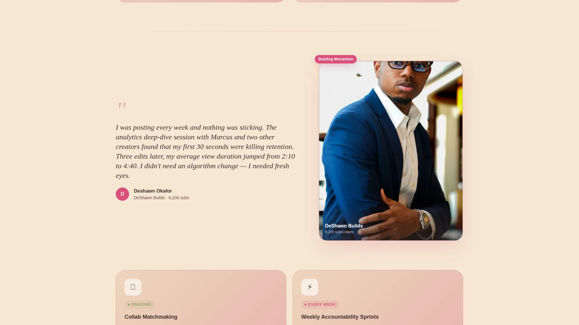 YouTubers Community Professional Website Template