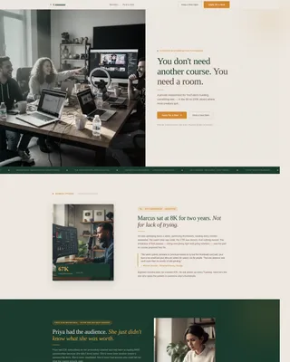 YouTubers Community Specialist Professional Website Template
