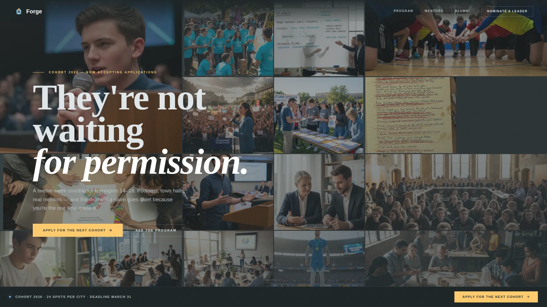 Youth Organization & Club Specialist Professional Website Template