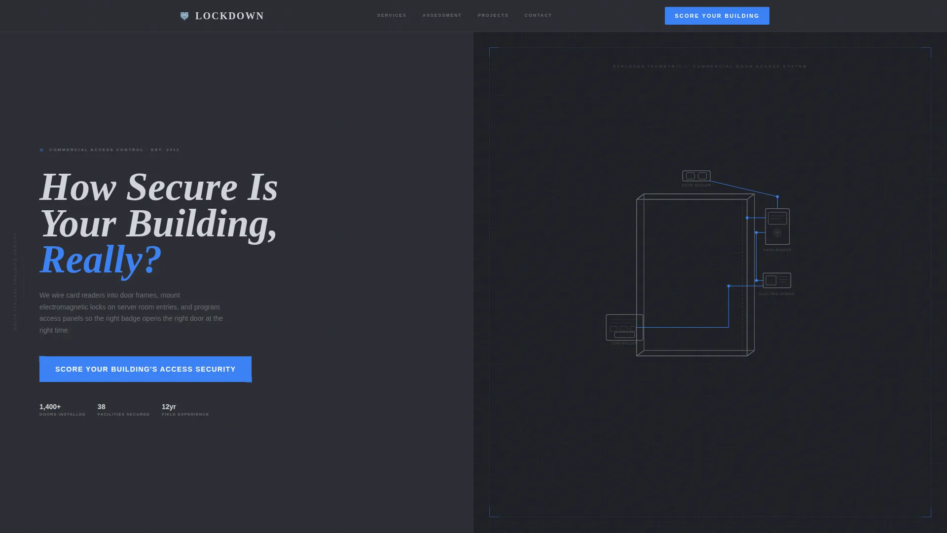 Specialty Construction Specialist Booking Website Template