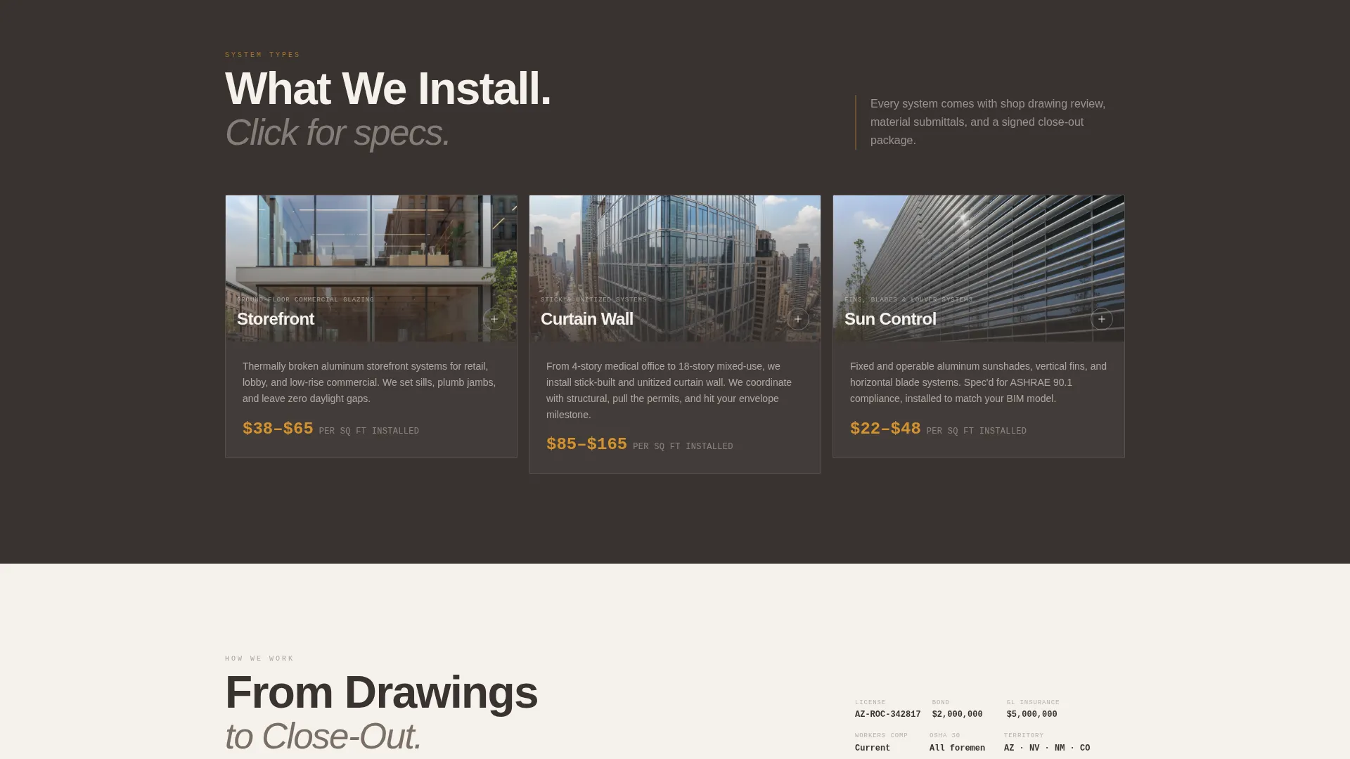Aluminum Products & Pricing Website Template