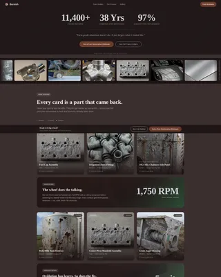 Aluminum Products & Portfolio Website Template