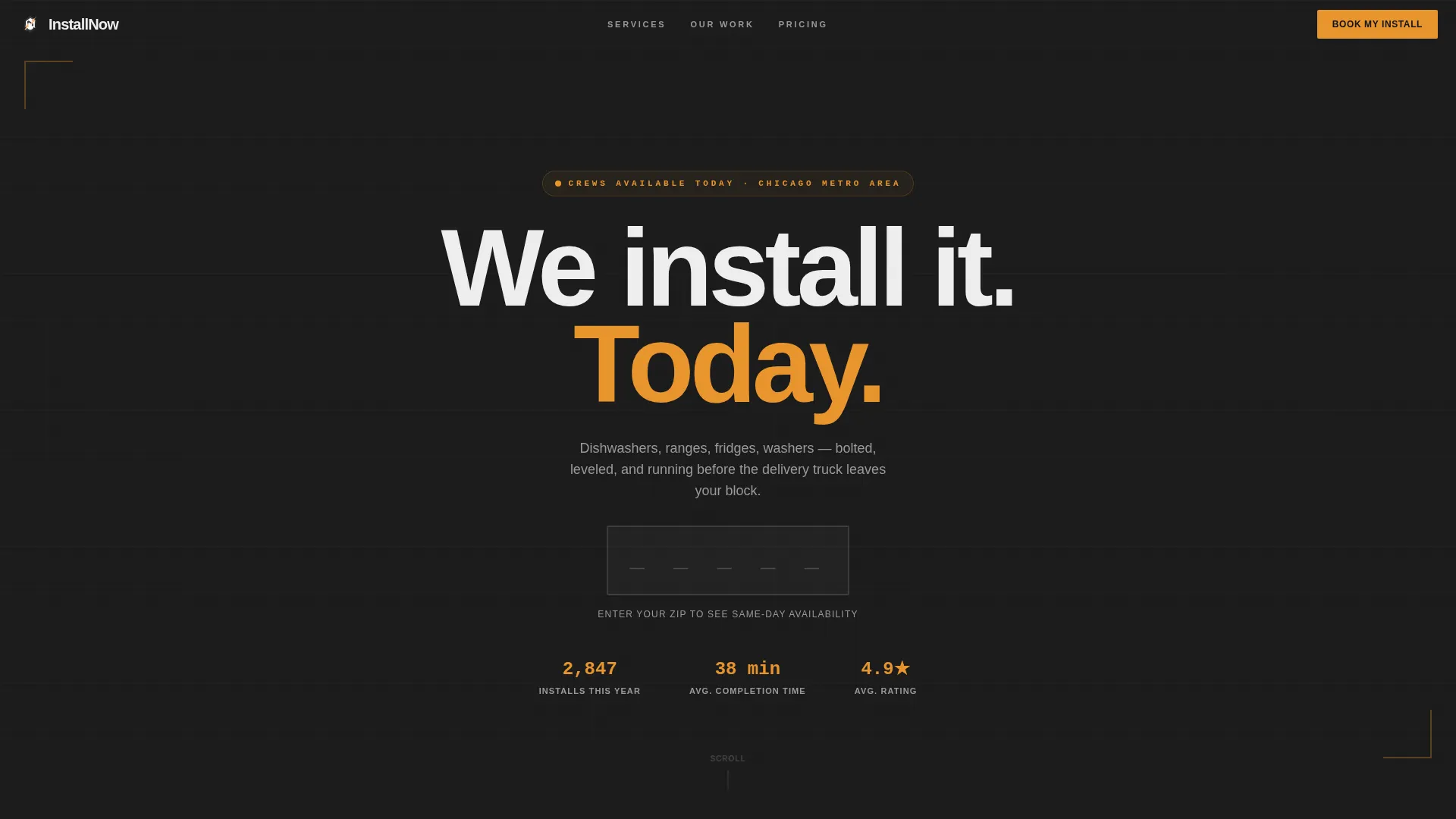 Appliance Repair & Booking Website Template