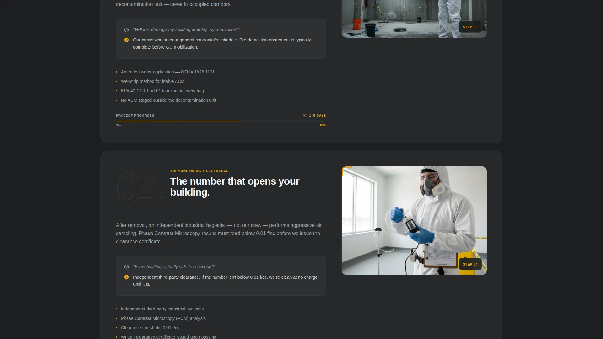 Restoration & Preservation Booking Website Template
