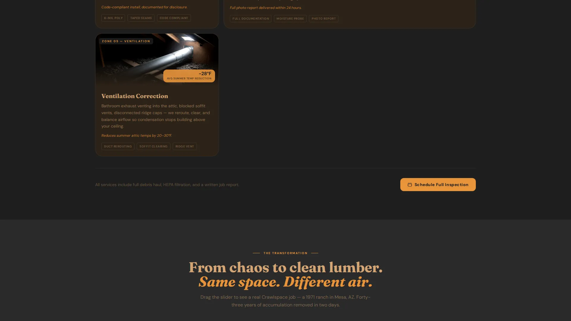 Attic Renovation Booking Website Template
