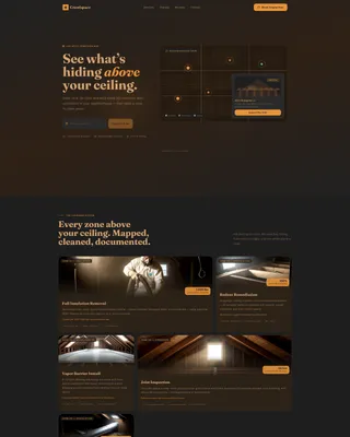 Attic Renovation Booking Website Template