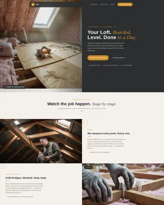 Attic Renovation Professional Website Template