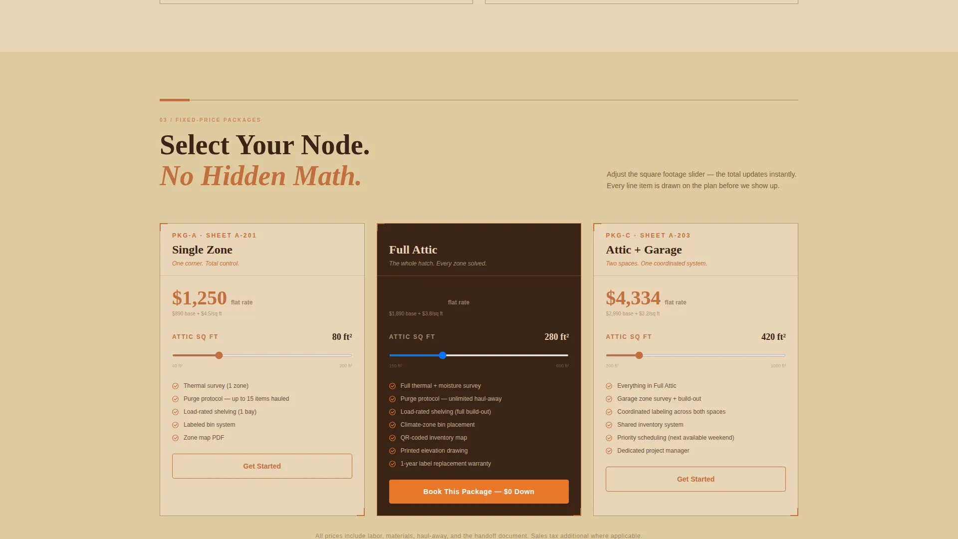 Attic Renovation Specialist Booking Website Template