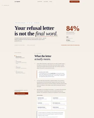 Immigration Law Specialist Booking Website Template