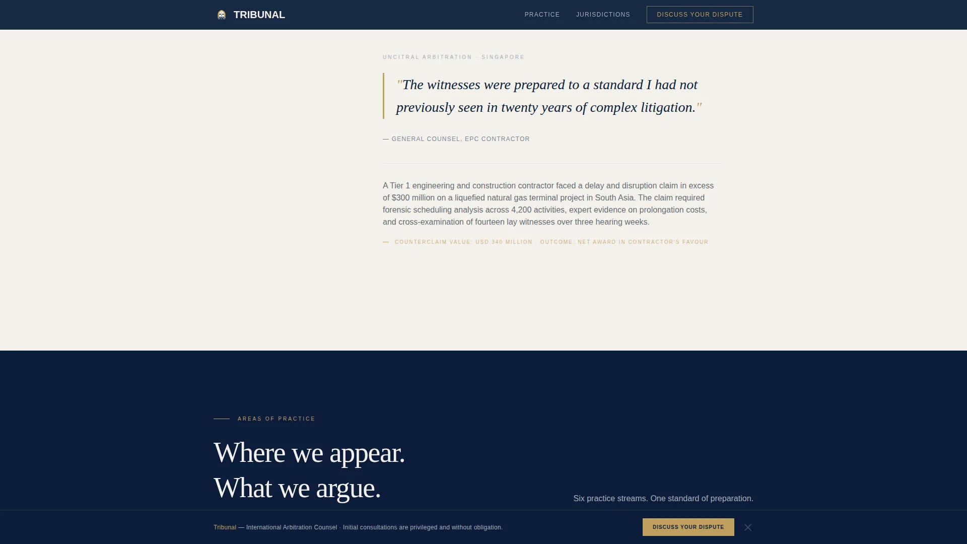Specialist Mediation & Alternative Dispute Reviews & Social Proof Website Template