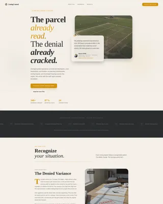Land Use & Zoning Attorney Landing Page Template