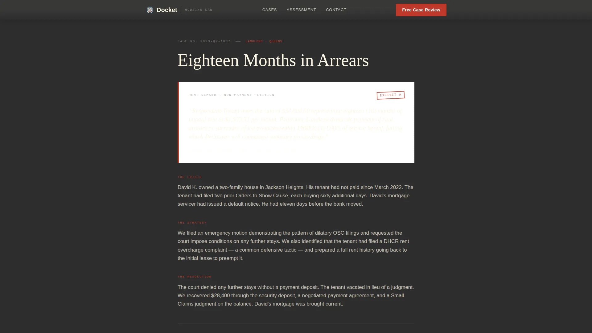 Real Estate & Property Law Portfolio Website Template