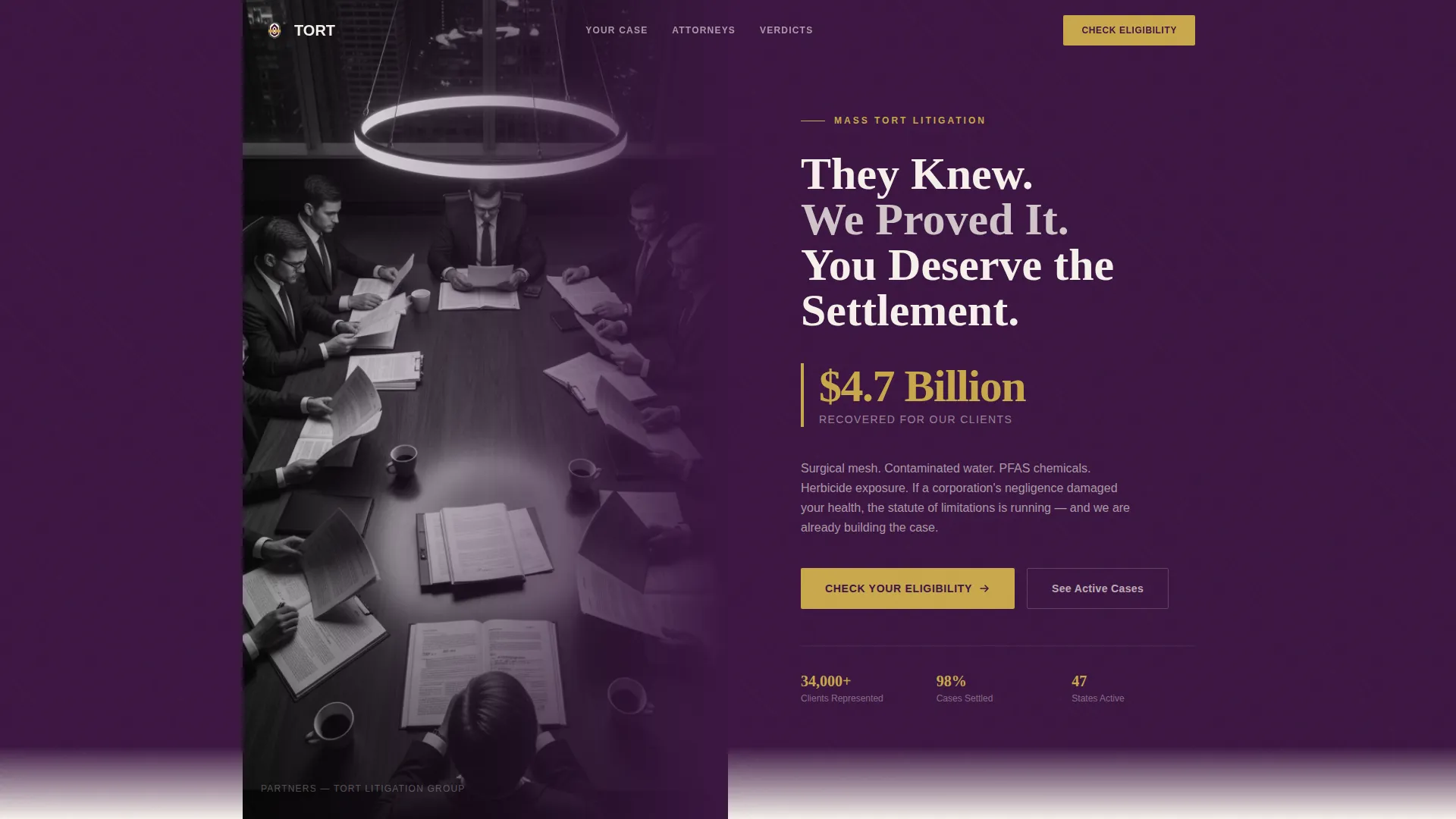 Personal Injury & Litigation Blog Website Template