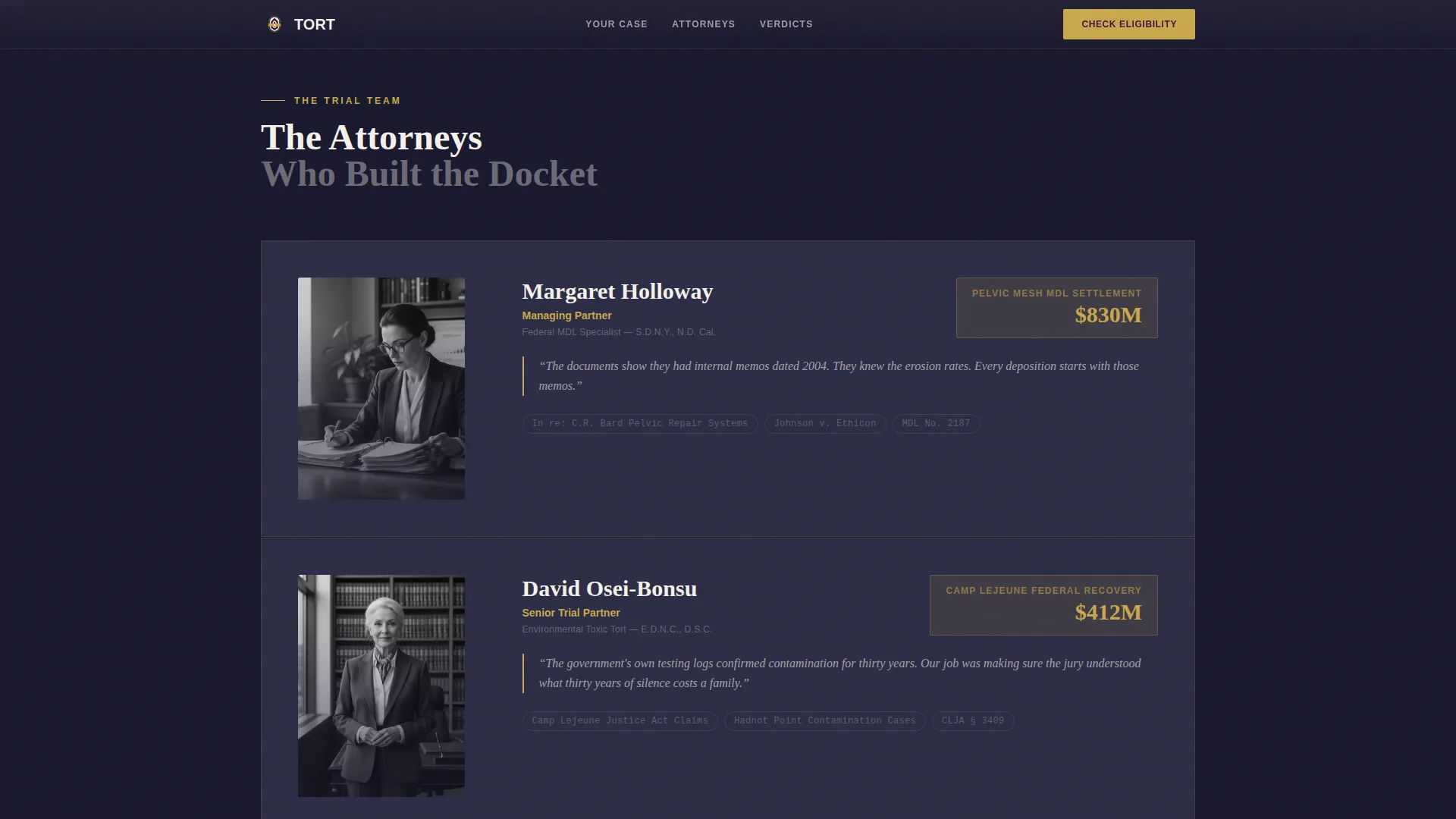 Personal Injury & Litigation Blog Website Template
