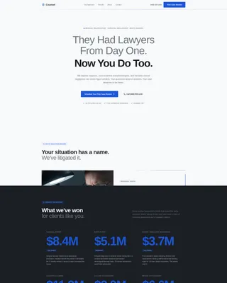 Medical Malpractice Law Firm Landing Page Template