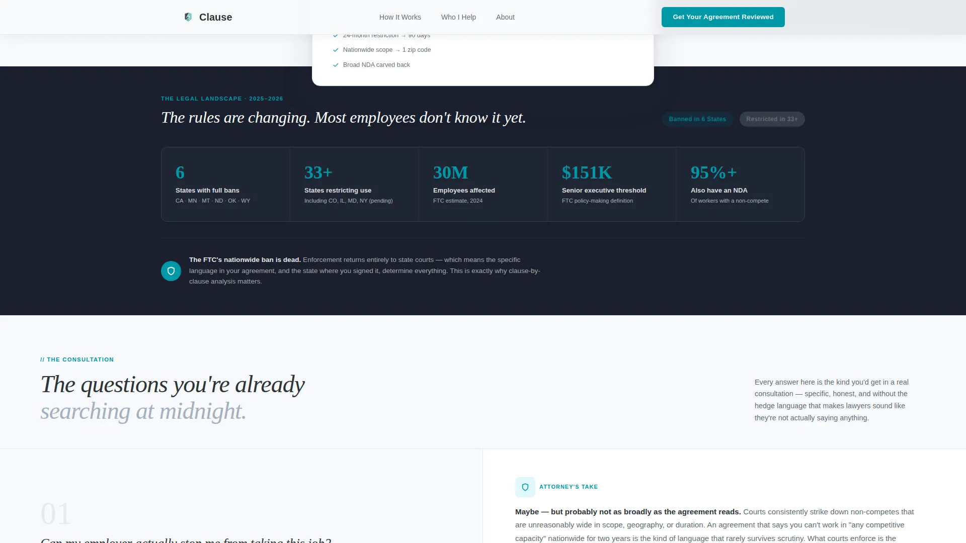 Employment & Labor Law Booking Website Template