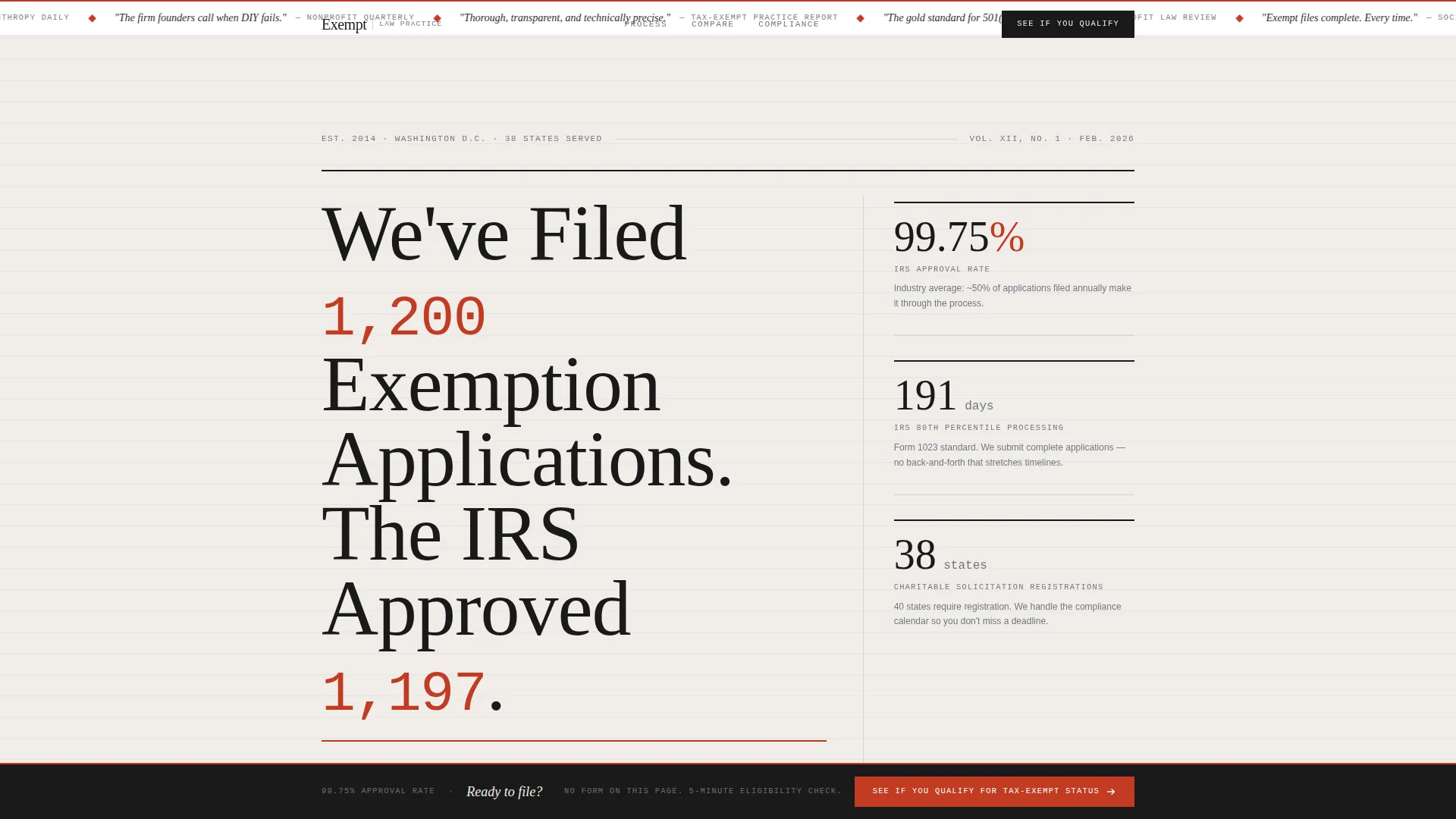 Nonprofit Law Practice Landing Page Template