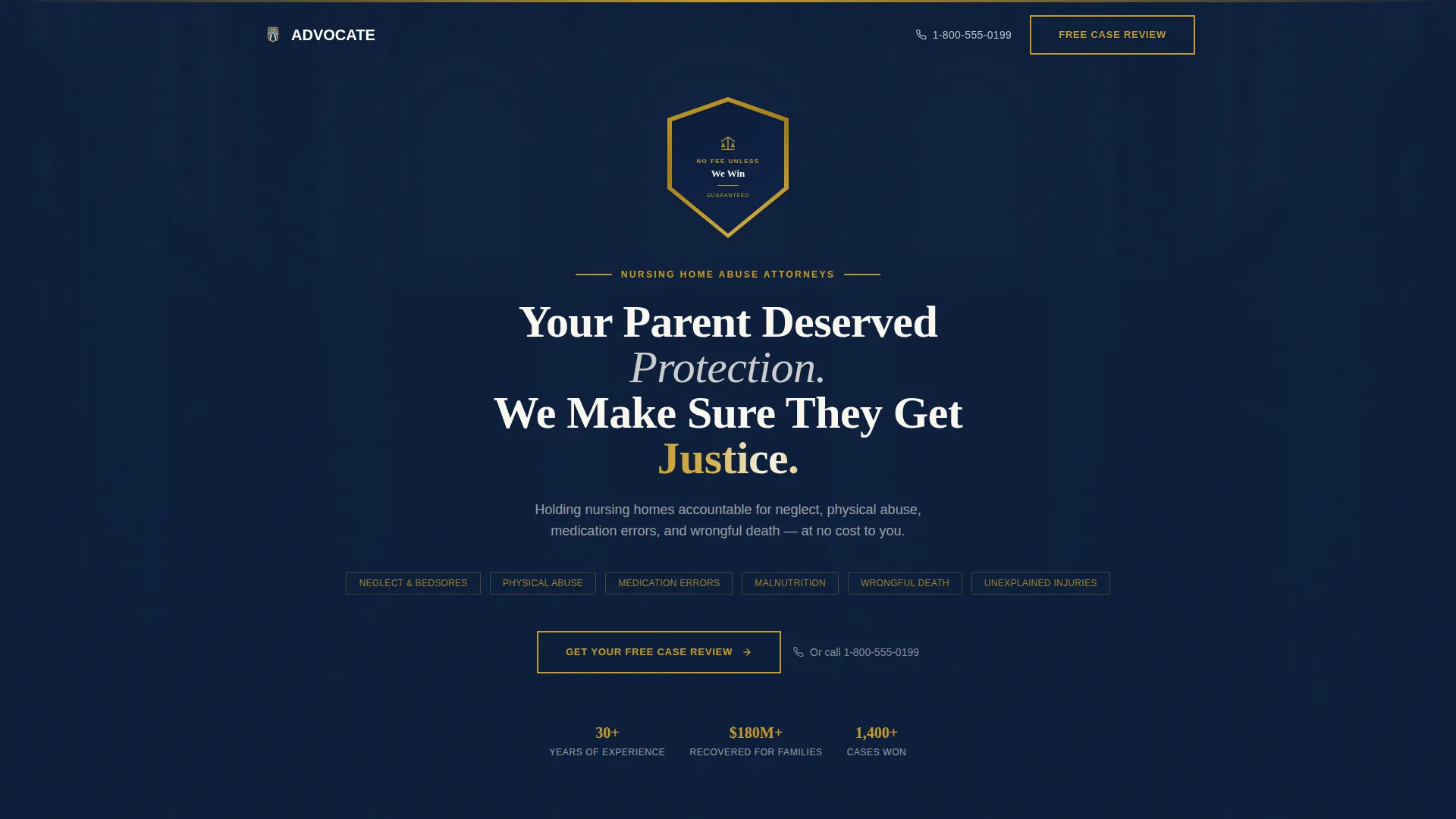 Personal Injury & Litigation Professional Website Template