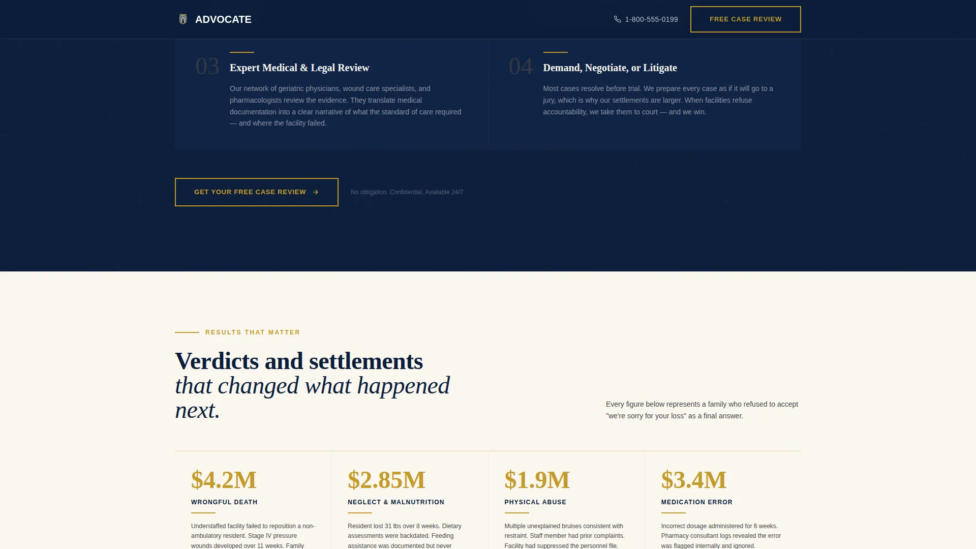 Personal Injury & Litigation Professional Website Template