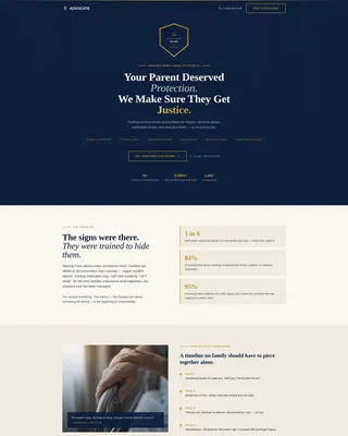 Personal Injury & Litigation Professional Website Template