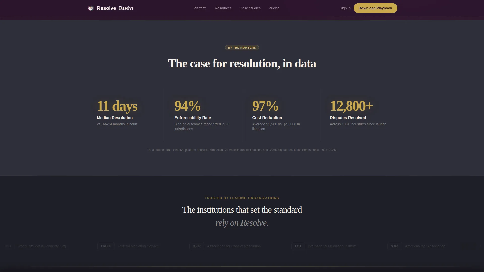 Mediation & Alternative Dispute Professional Website Template