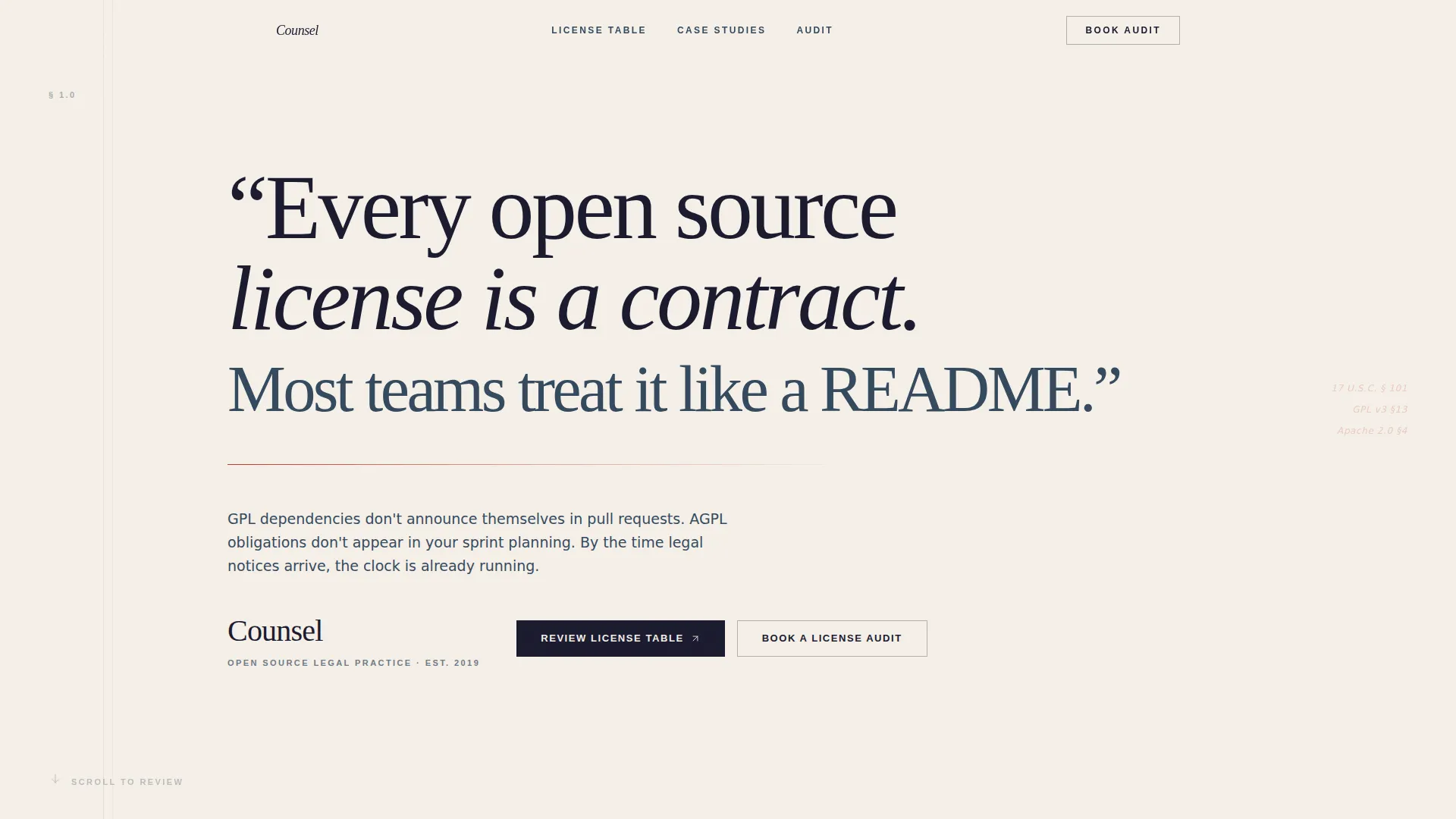 Intellectual Property Privacy Policy Website Template