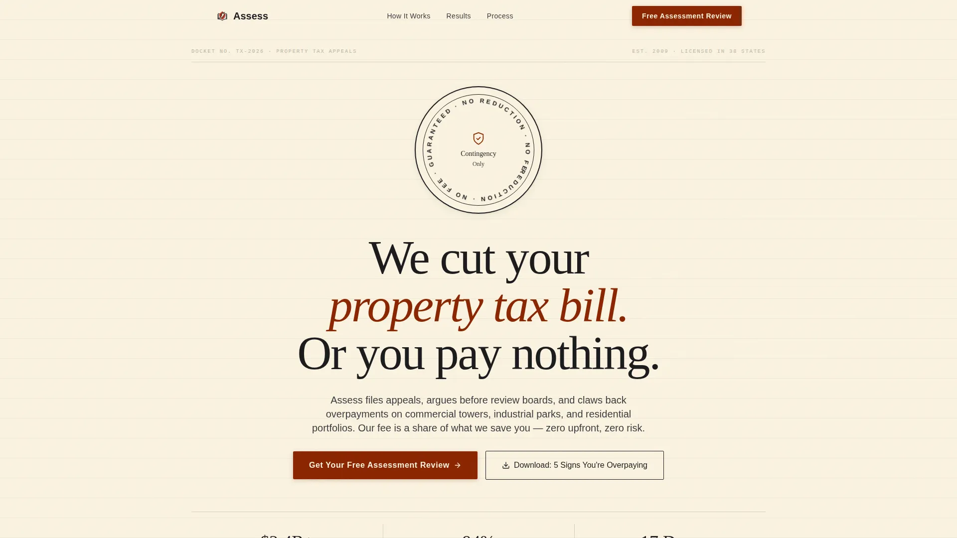 Real Estate & Property Law Pricing Website Template