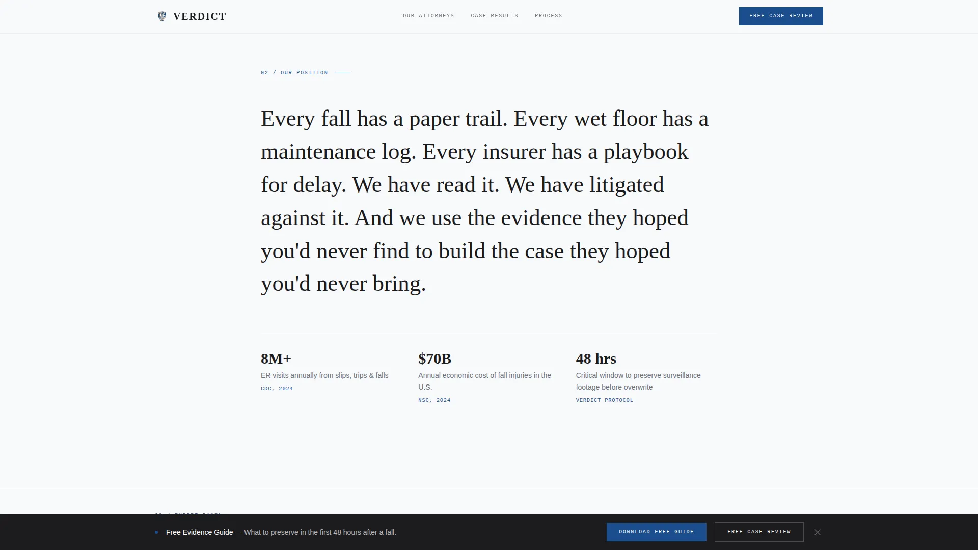 Personal Injury & Litigation Blog Website Template