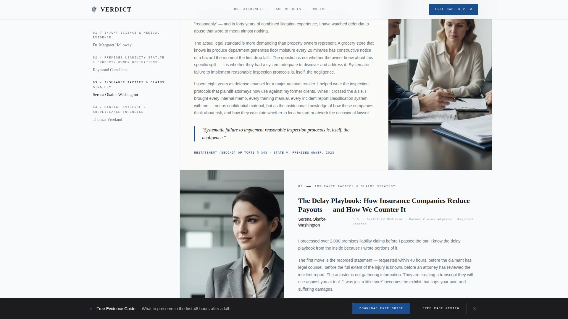 Personal Injury & Litigation Blog Website Template