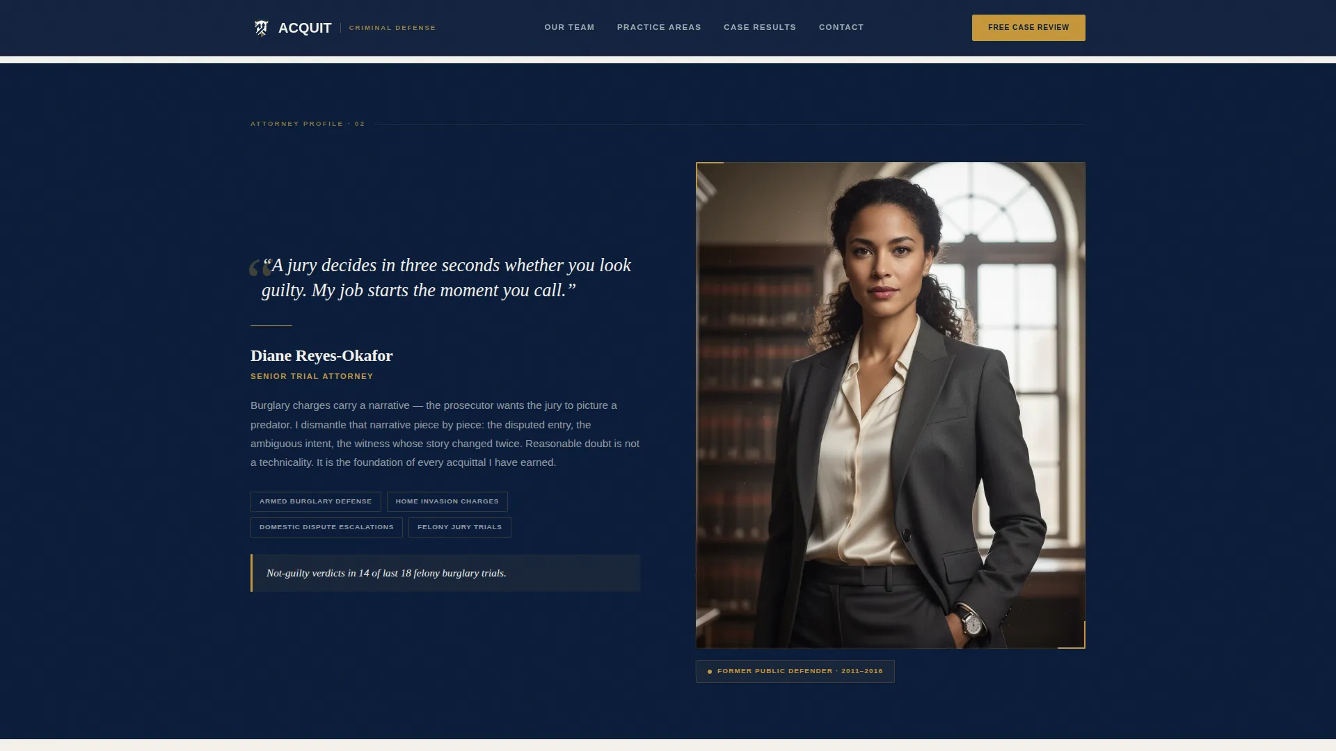 Criminal Defense Booking Website Template