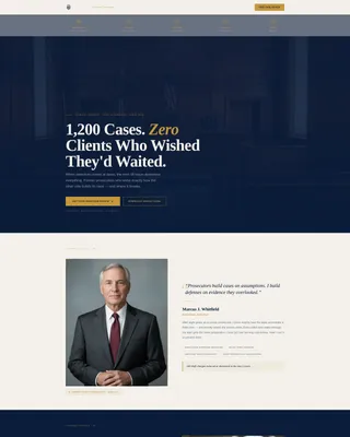 Criminal Defense Booking Website Template