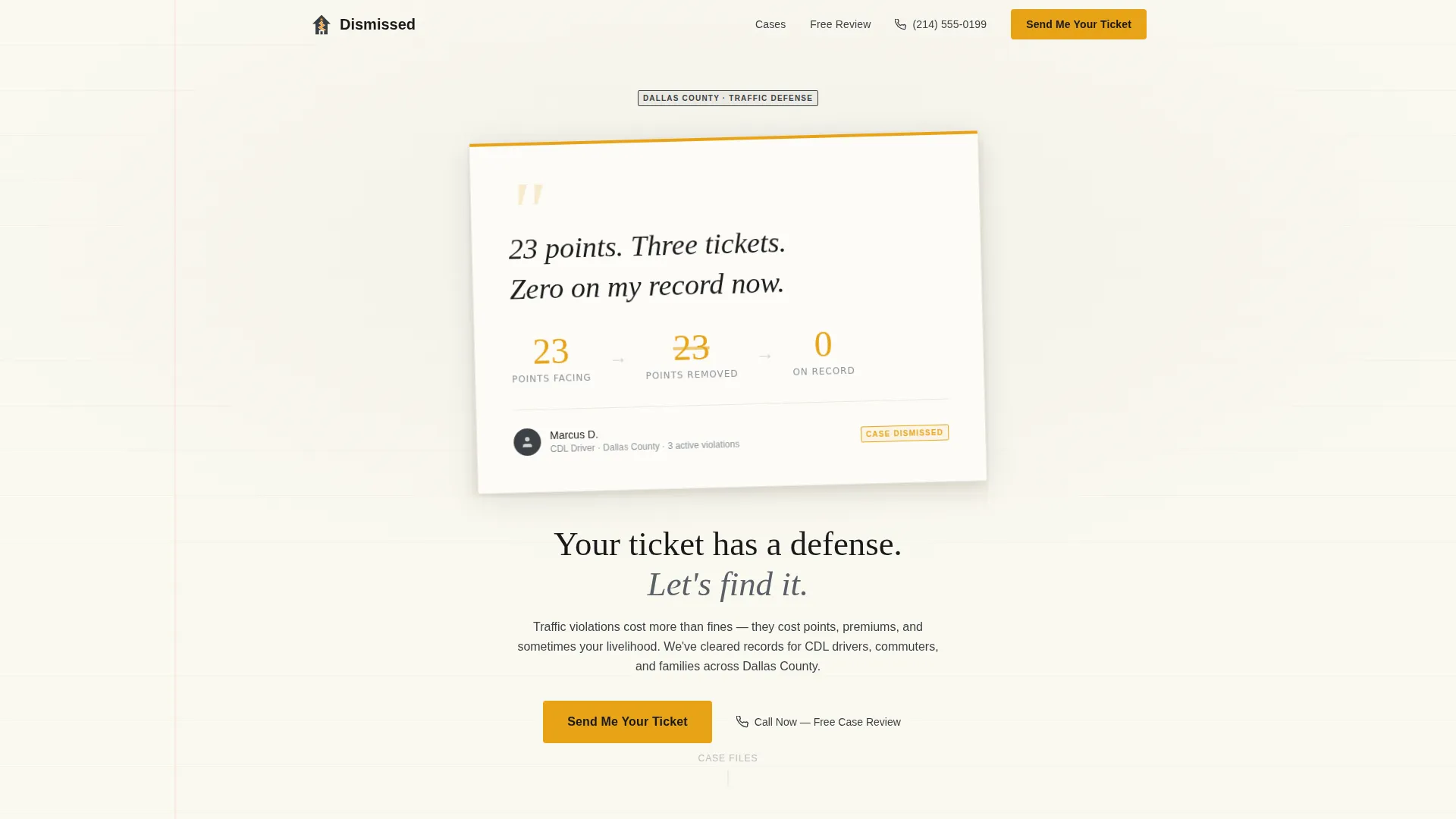 Criminal Defense Booking Website Template