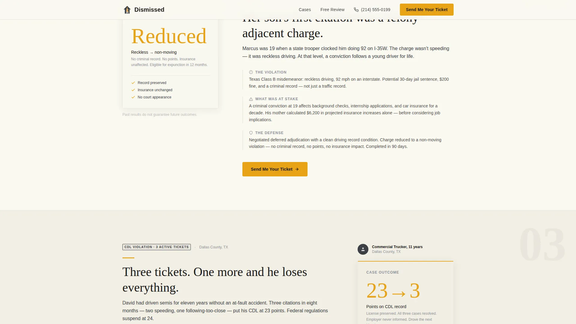 Criminal Defense Booking Website Template