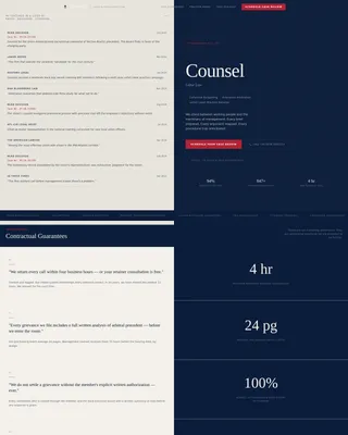Employment & Labor Law Specialist Booking Website Template