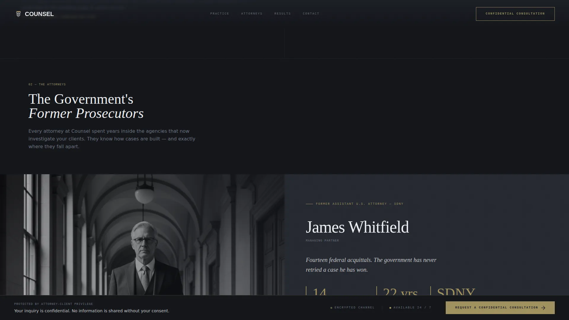 Criminal Defense Blog Website Template