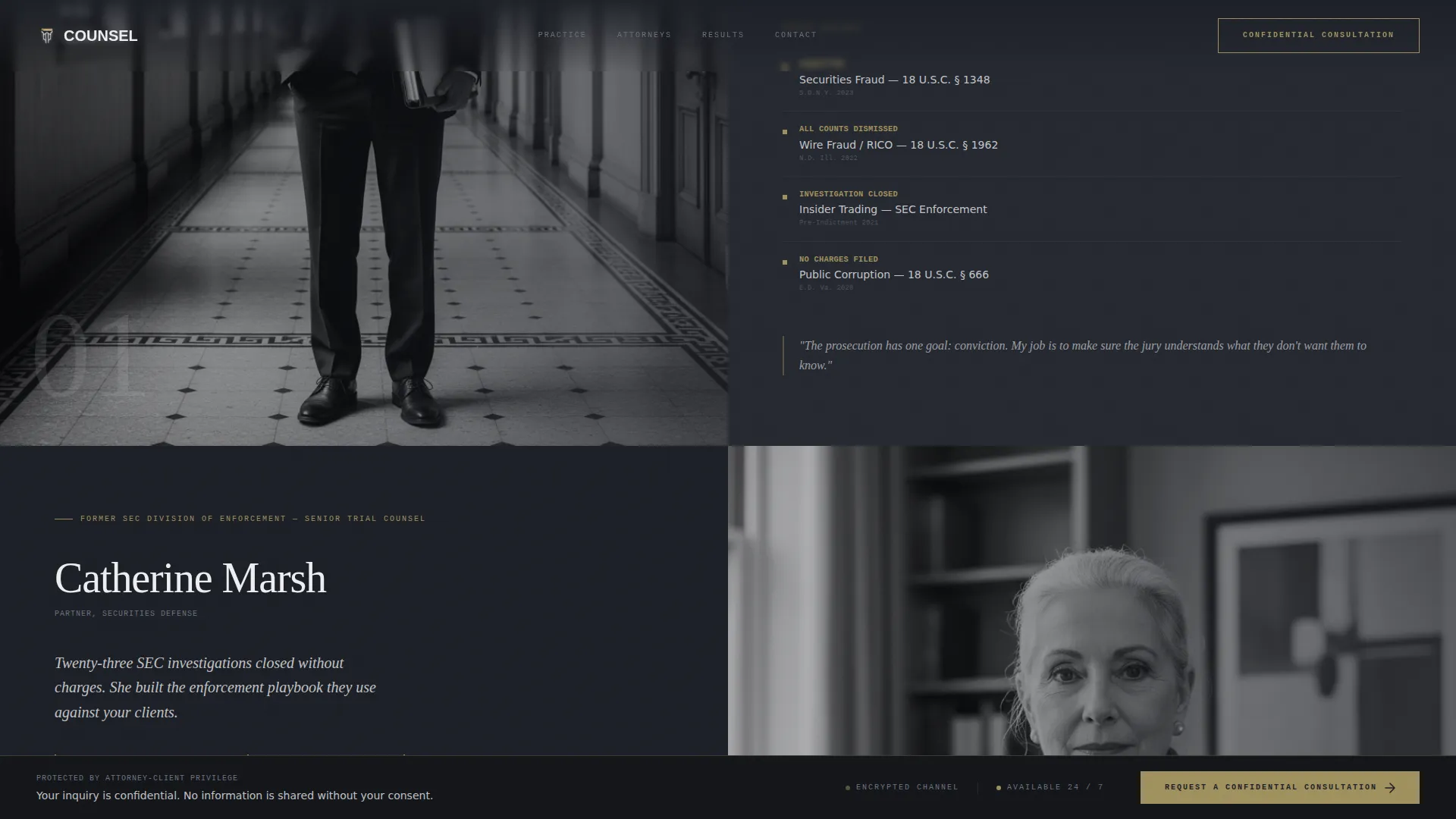 Criminal Defense Blog Website Template