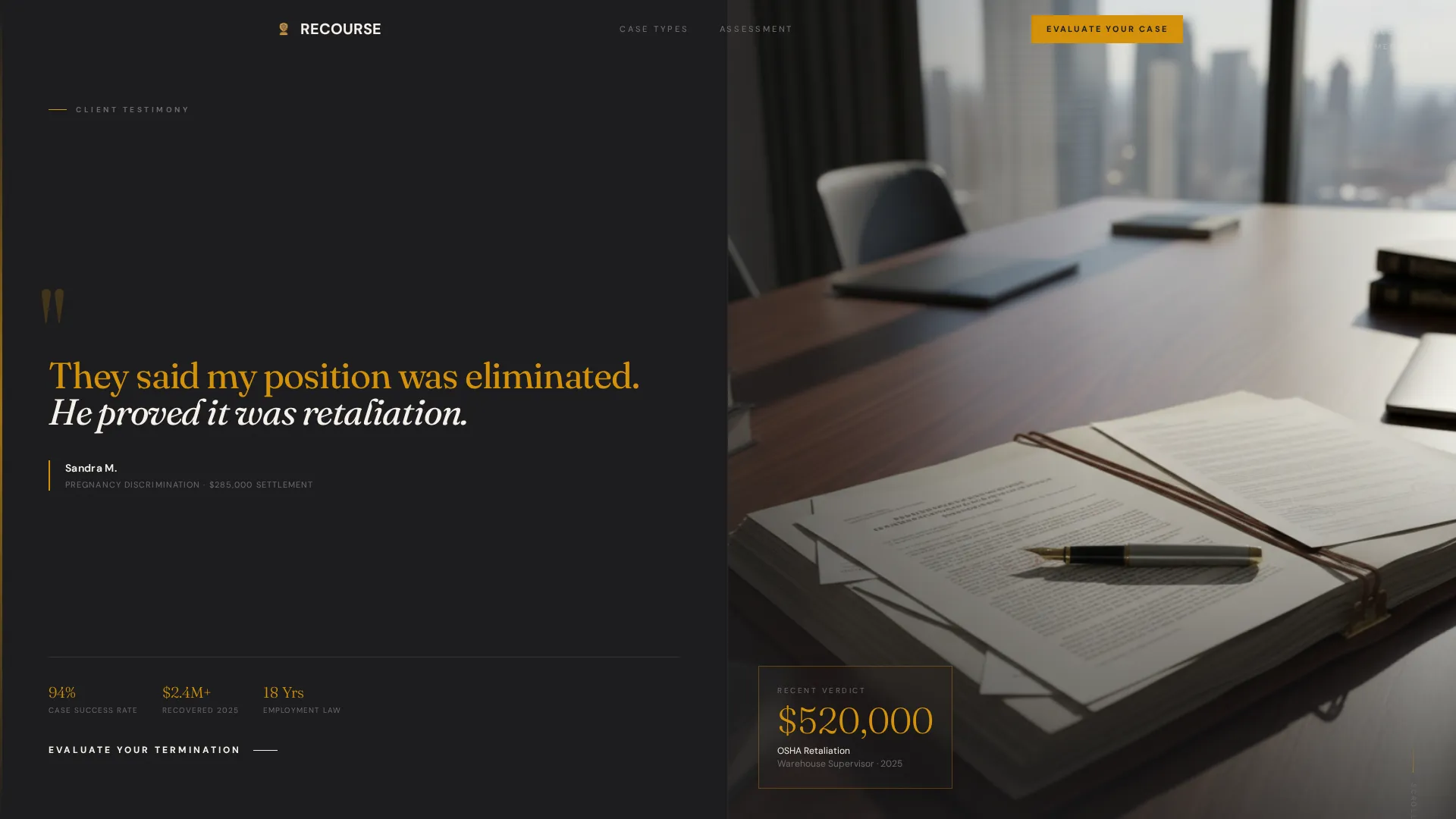 Employment & Labor Law Blog Website Template