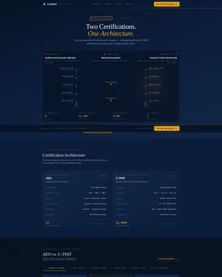Customs & Trade Booking Website Template