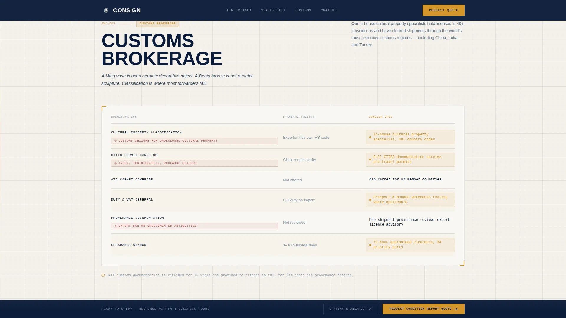 Whiteglove Freight | Free Website Template | Rocket