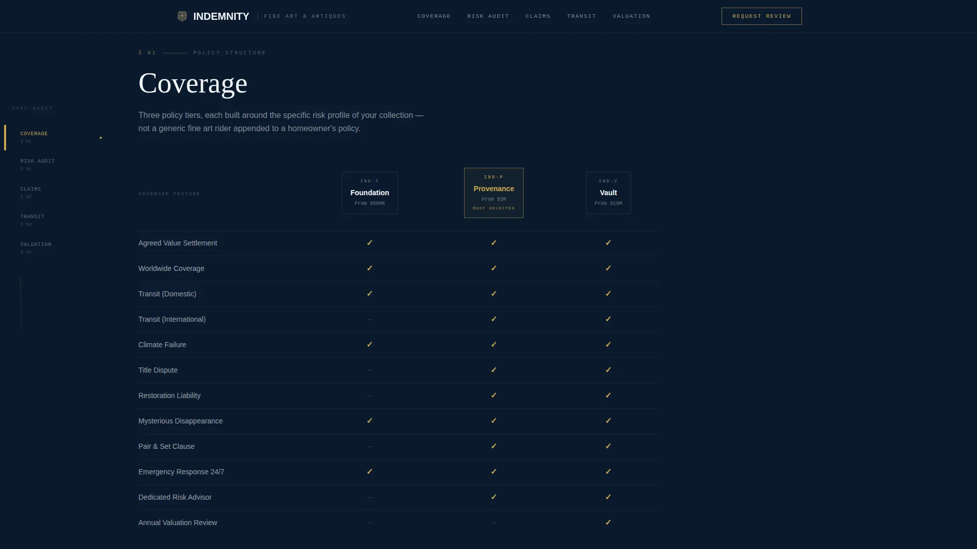 Bespoke Artinsurance | Free Website Template | Rocket