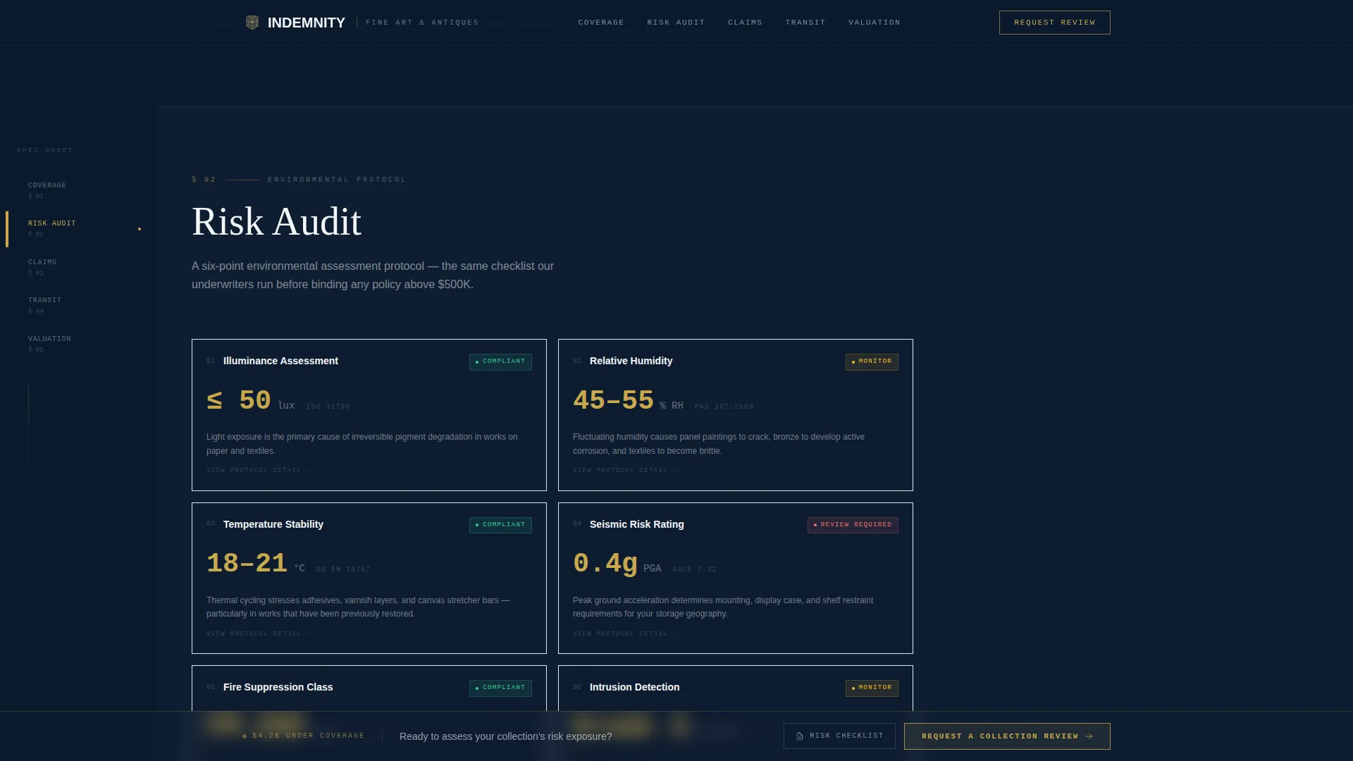 Bespoke Artinsurance | Free Website Template | Rocket