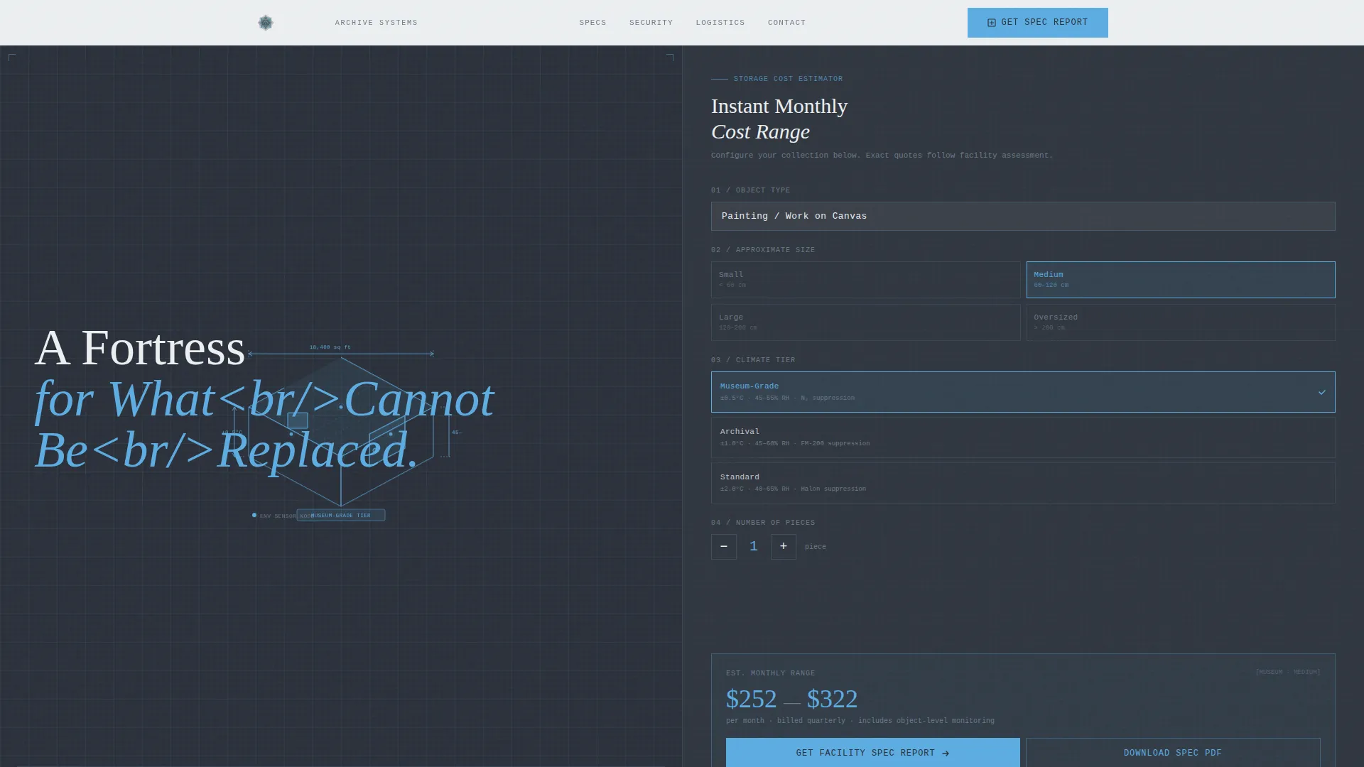 Precision Artworkstorage | Free Website Template | Rocket