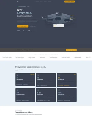 Climatecontrolled Vehicle | Free Website Template | Rocket