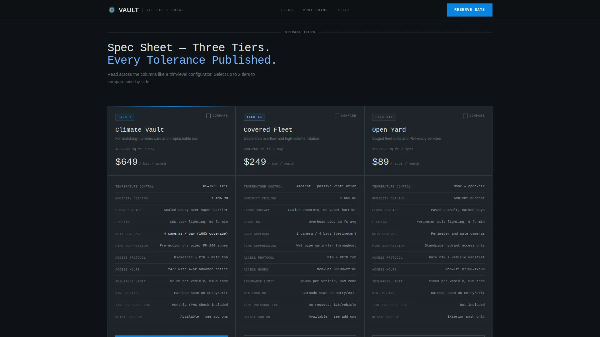 Engineered Fleetstorage | Free Website Template | Rocket