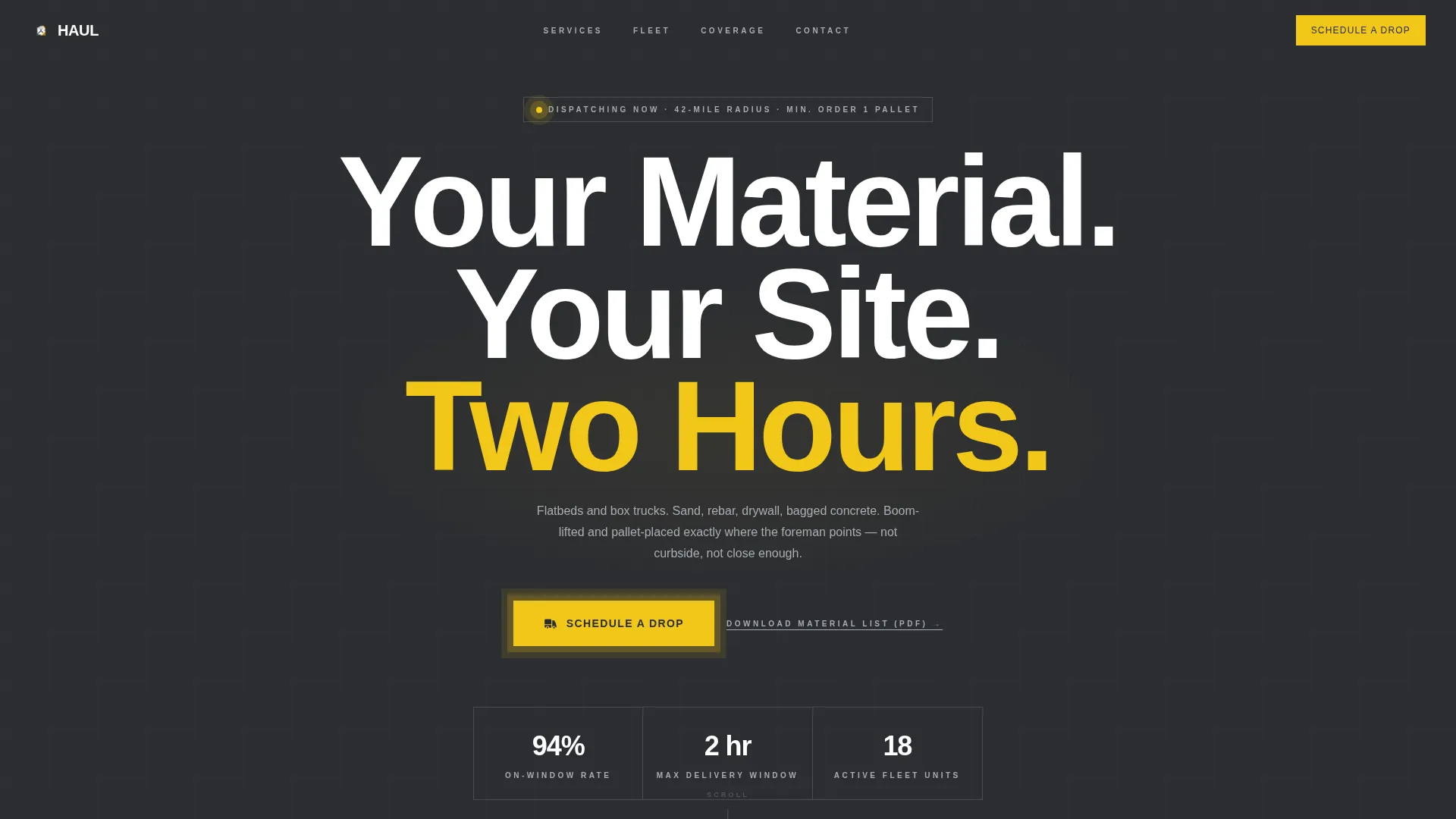 Precision Construction | Free Website Template | Rocket